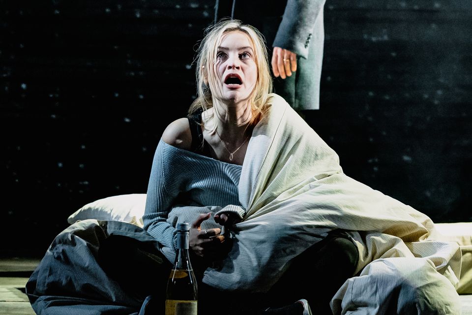 Out of control: Laura Whitmore as Rachel in The Girl on the Train